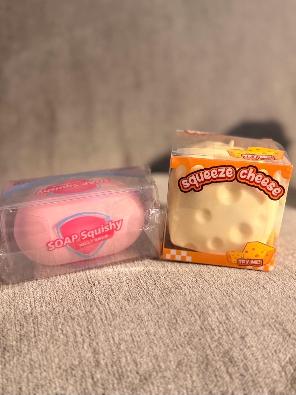Crunchy soap and cheese